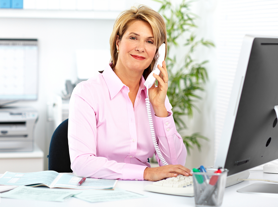 Caregiver taking calls at A Helping Hand Home Care Services in Hanover, PA