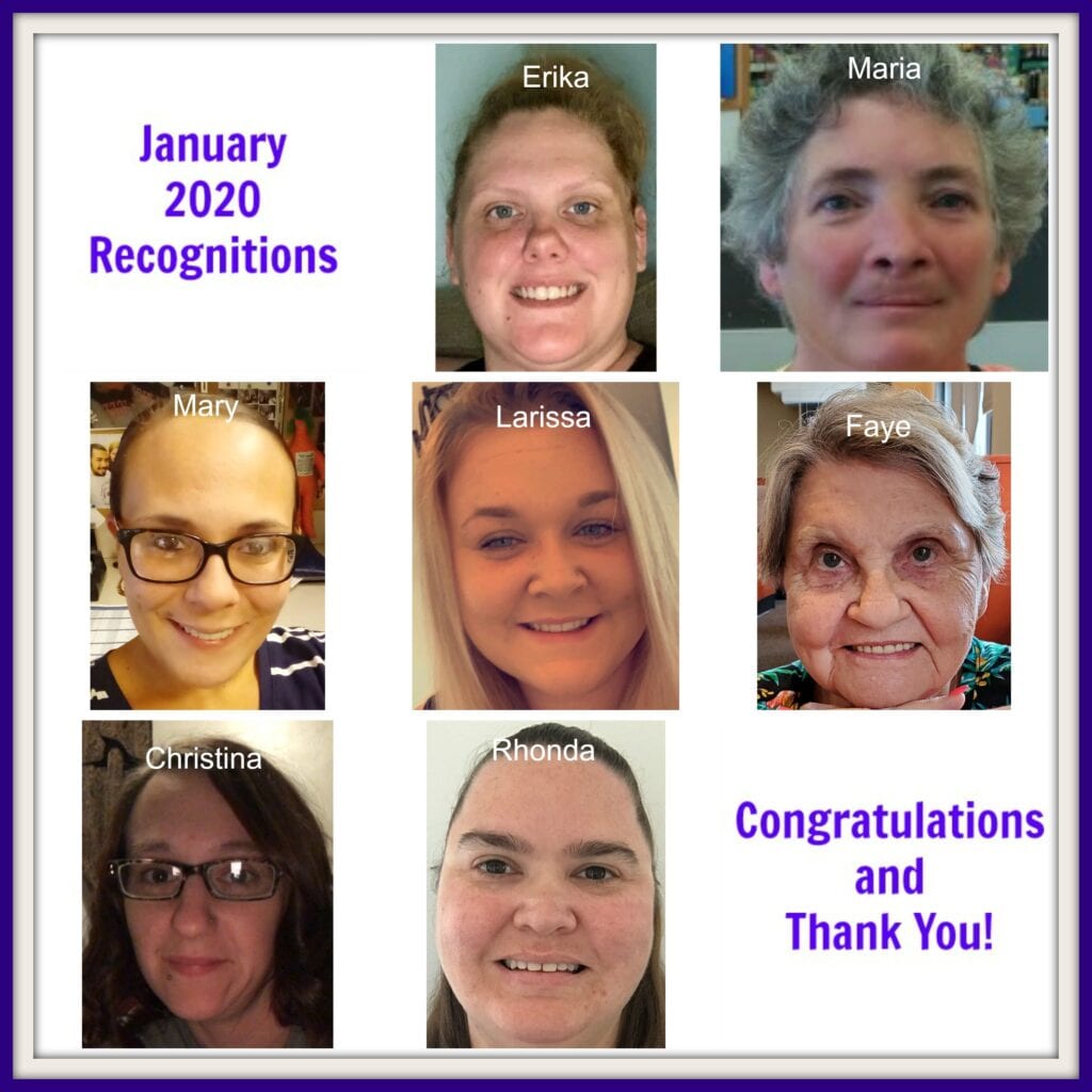 January 2020 Caregiver Recognition
